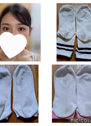 [Premium Used] Valentine's Special Sale 3-Day Worn Socks 5-Piece Set