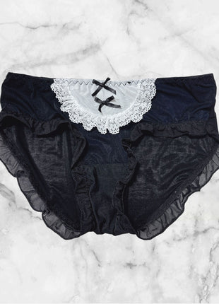 [Premium Used] Master ♡ Maid-style cotton panties ♡