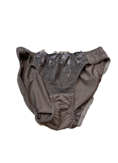 [Premium Used] Adult dark brown panties