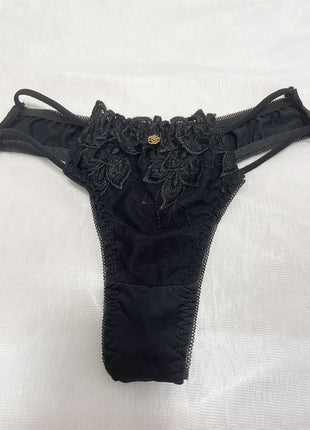 [Premium Used] Black Waist String Thong Pants