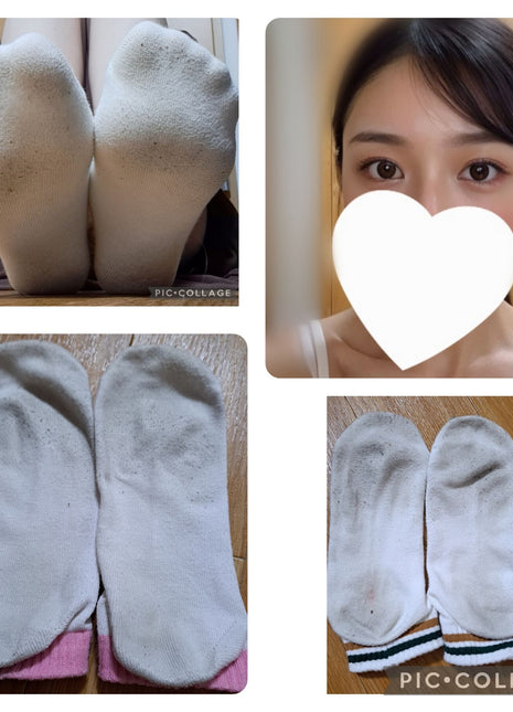 [Premium Used] Three pairs of socks worn for three days ♡ Random set