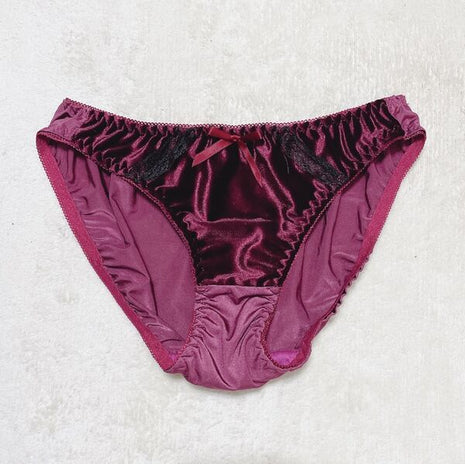 [Premium Used] Velour fabric panties.