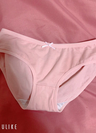 [Premium Used] Worn for two days ♪ Pink cotton panties