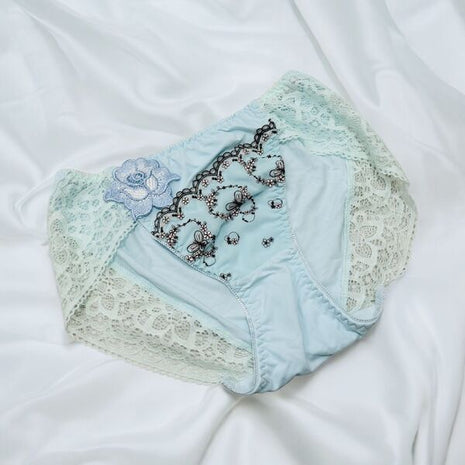 [Premium Used] Recommended! Luxury design ♡ Light blue full-back