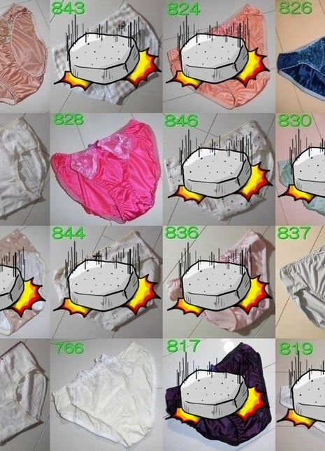 [Premium Used] A set of 8 selectable panties with a face photo