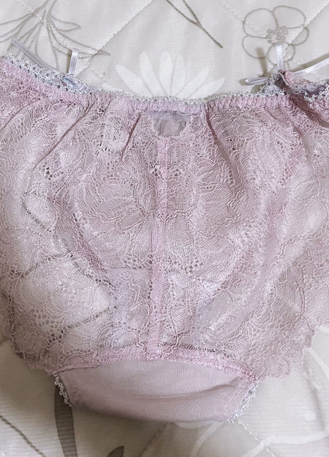 [Premium Used] Pink lace lingerie Anphi