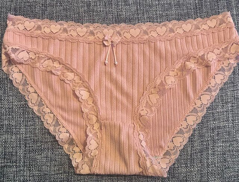 [Premium Used] Worn for 3 days Heart Panty