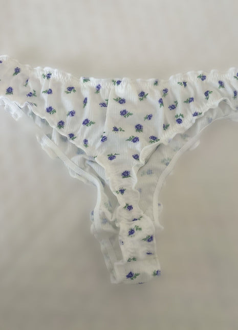 [Premium Used] Fragrant Floral Pattern Thong