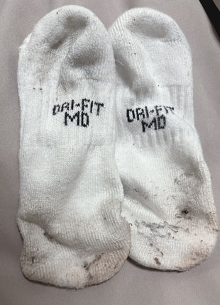 [Premium Used] Unwashed white ankle socks.