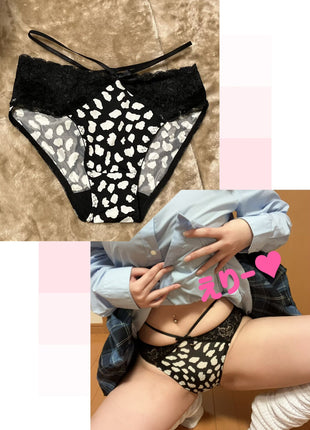 [Premium Used] GALGAL! Dalmatian Print Flashy Panties ♡ aimerfeel