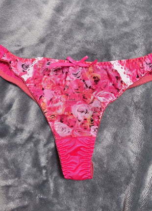 [Premium Used] Floral-patterned thong back 💗🫶🏼