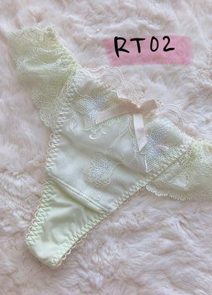 [Premium Used] Refreshing lemon sorbet quality brand T-back panties