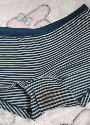 [Premium Used] Unwashed striped boxer shorts.