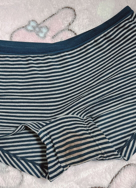 [Premium Used] Unwashed striped boxer shorts.