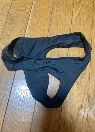 [Premium Used] Ultra Simple ♡ Black T-Back Briefs