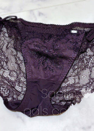 [Premium Used] Back lace Saeko's naughty string panties