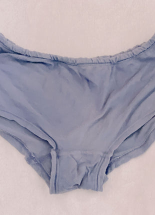 [Premium Used] Worn for one day feeling ◎ Well-worn navy blue cotton panties