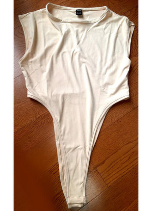 [Premium Used] Valentine Sail: Super High Leg Cotton Blend Body Briefer with Lots of Extras!