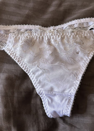 [Premium Used] 3/17 worn 💕 luxury AMOSTYLE by Triumph 💜 pastel purple thong panties